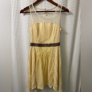 Altar'd State Yellow and Brown Kids Casual Dress